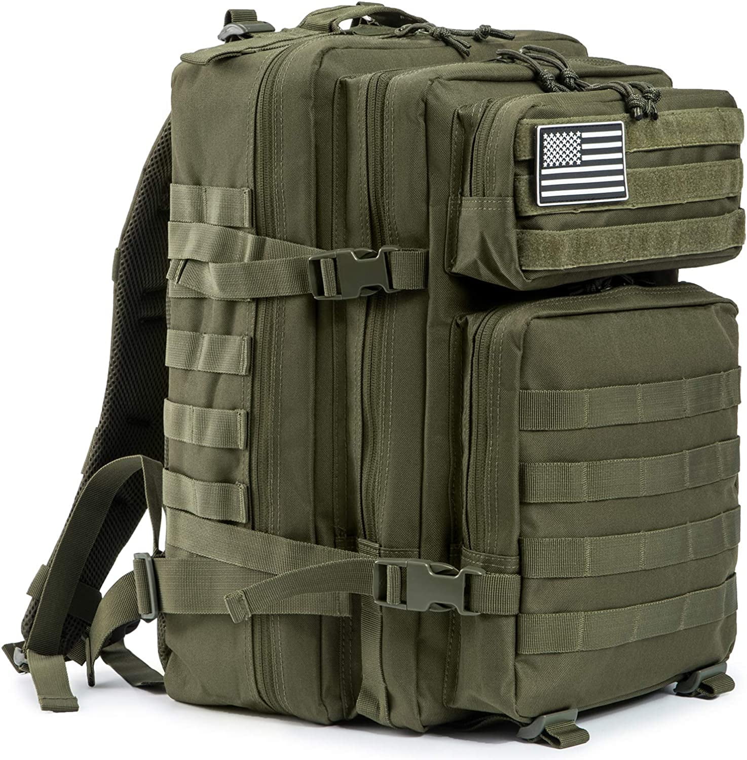 RIBONGZ 50L Camping Backpack Large Multifunction Outdoor Sport Rucksack Molle Bag Backpacks