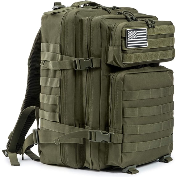 RIBONGZ 50L Camping Backpack Large Multifunction Outdoor Sport Rucksack Molle Bag Backpacks
