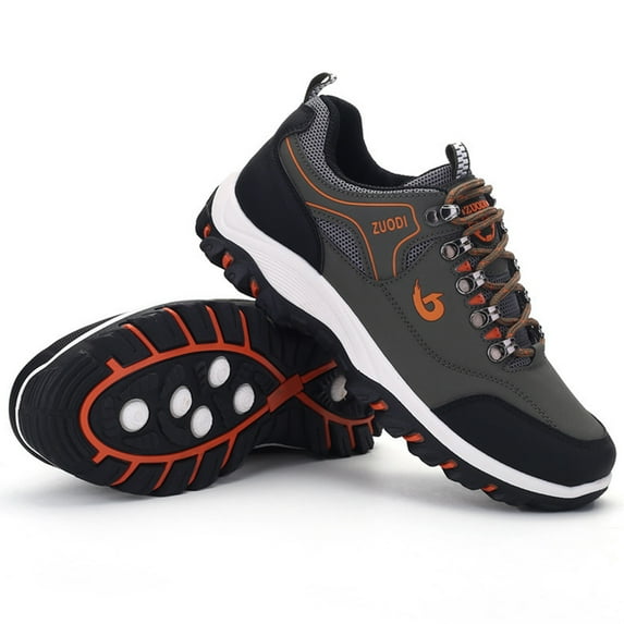 RIBONGZ Men Hiking Shoes Waterproof Non-slip Sport Shoes Casual Running Camping Shoes Outdoor Sneakers for Men Size