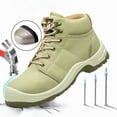 thumbnail image 1 of RIBONGZ Men's Steel Toe Work Boots Anti smashing Puncture-resistant​ Safety Boots for Industrial & Construction Non-slip Wear-resistant Comfortabl Hiking Shoes, 1 of 7