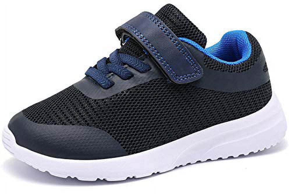 RIBONGZ Wide Toddler Boy Tennis Shoes Slip On Little Boys Sneakers for