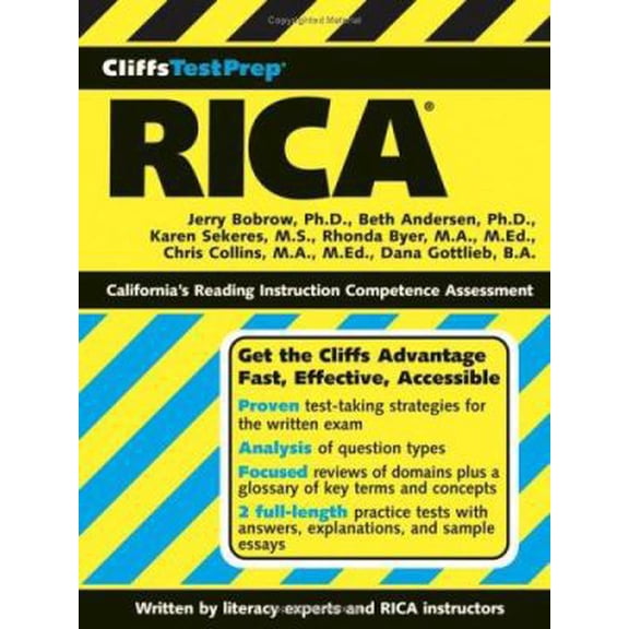 Pre-Owned CliffsTestPrep RICA (Paperback) 0471751685 9780471751687