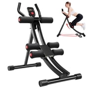 ALSO GO Ab Workout Equipment, Foldable Ab Machine Full Body Workout for Home Gym, Adjustable ab Trainer, Strength Training Exercise, Core & Abdominal Trainers, Max 440lbs with LCD Display