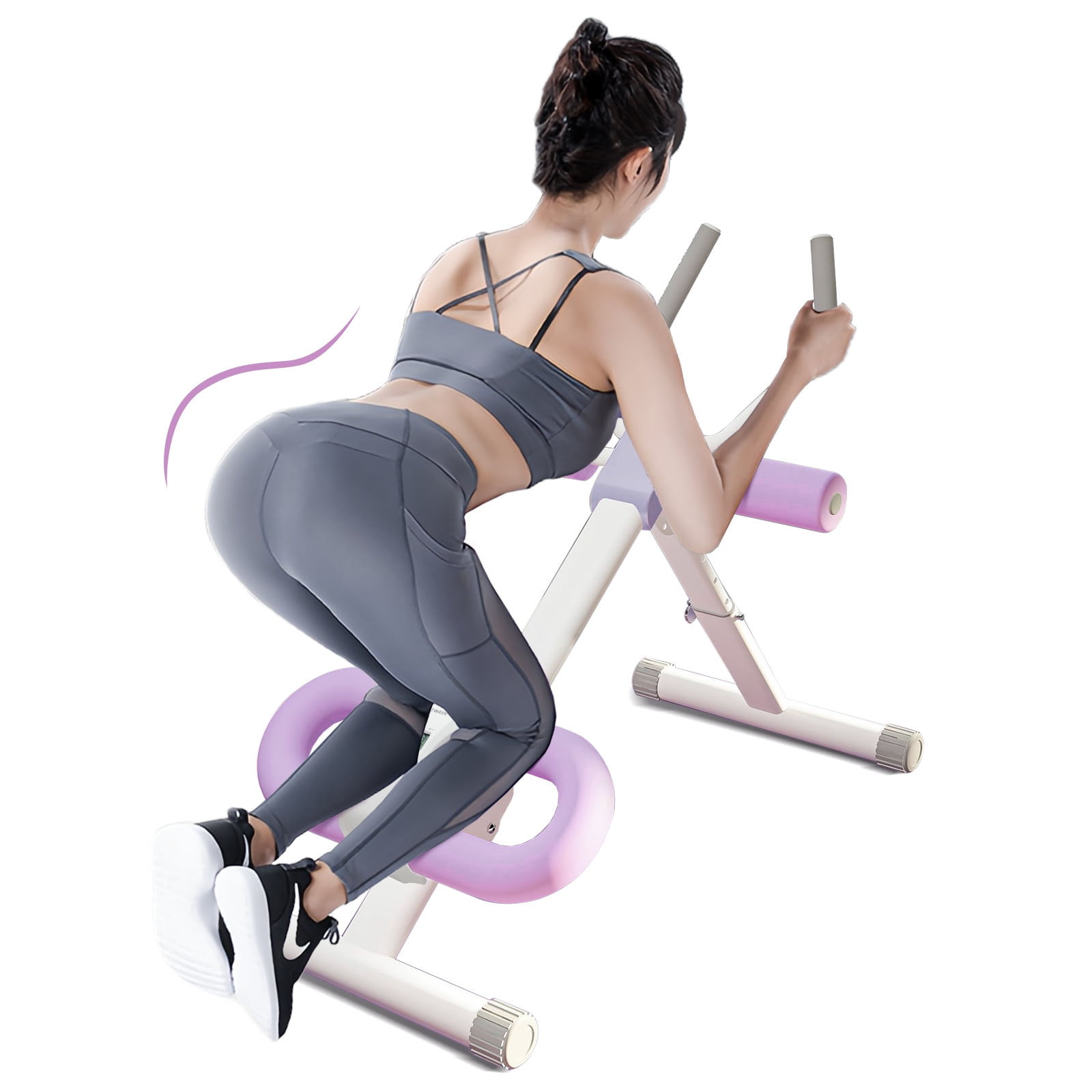 RICAN Adjustable Ab Machine, Foldable Abdominal Exercise Machine, Ab ...