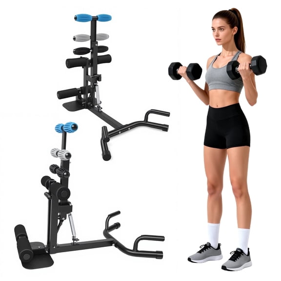 RICAN Deep Squat Machine for Women, Adjustable Glutes Trainer Machine, Core & Leg Exercise, Push Up Workout Equipment at Home Gym