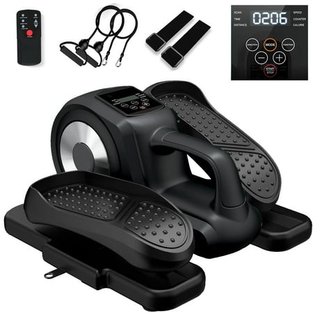 RICAN Under Desk Elliptical Machine, Electric Leg Exericser While Sitting for Seniors, Seated Pedal Exerciser with Remote Control, Portable Training Equipment for Home,280lb
