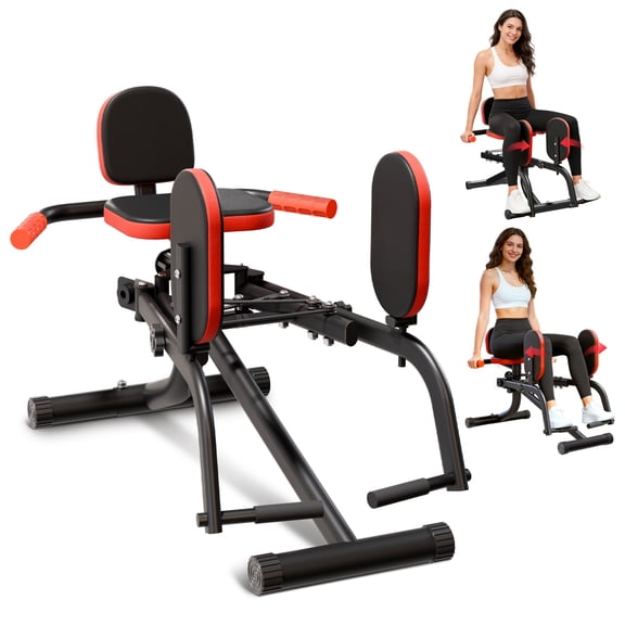 RICAN Hip Abductor Machine, Adjustable Booty Builder for Perky Glutes & Toned Thighs, Home Use Leg Abductor Machine for Women and Men, Effective Hip Thrust Trainer
