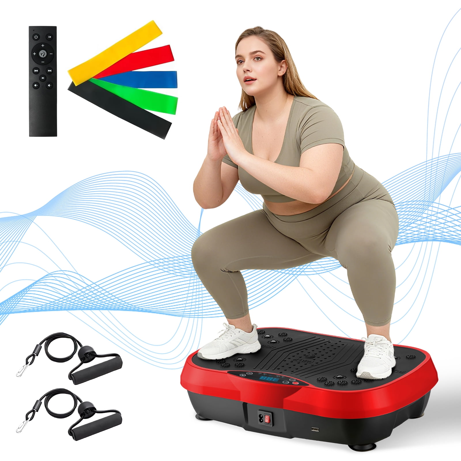 RICAN Vibration Plate Exercise Machine, Vibrating Lymphatic