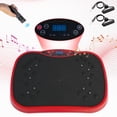 thumbnail image 1 of RICAN Vibration Plate Exercise Machine, Vibrating Board, Full Body Workout Platform with Loop Bands & Remote Control for Weight Loss Fat Burner, Red, 1 of 11