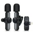 RICCHI 2 Pack Wireless Microphone Mini Mic for iPhone 714 iPad, Tiny