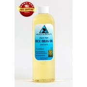 Rice Bran Oil Organic Carrier Unrefined Cold Pressed Virgin Raw Pure 24 oz
