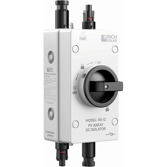 RICH SOLAR Solar PV DC Quick Disconnect Switch 1500V 32 Amps, RS-i2