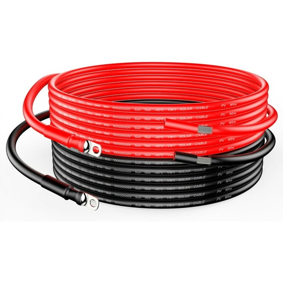 RICH SOLAR Tray Cable Connect Charge Controller and Battery (10AWG 10')