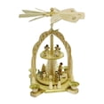 thumbnail image 1 of Alexander Taron 11.75" Richard Glaesser Nativity Scene and Angels Christmas Pyramid Candle Holder, 1 of 2