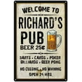 thumbnail image 1 of RICHARD'S Pub Sign Vintage Man Cave Bar 16 x 24 Matte Finish Metal 116240028010, 1 of 1
