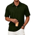 thumbnail image 1 of RICHCOIN Polo Shirts for Men Textured Knit Golf Shirts Casual Short Sleeve Old Money Tops, 1 of 7