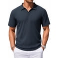 thumbnail image 1 of RICHCOIN Polo Shirts for Men Short Sleeve Classic Collared Casual Knit Golf T Shirt Summer Tops, 1 of 7