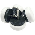 thumbnail image 1 of TruGuard F31910TV Furniture Glides, Nail-On Cushioned, White Plastic Base, 7/8-In., 4-Pk. - Quantity 6, 1 of 2