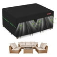 thumbnail image 1 of RICHIE Patio Furniture Cover Waterproof Rectangular with Air Vents, 600D Oxford Fabric Garden Table Cover , Outdoor Garden Furniture Set Size 108"L x 82"W x 28"H C99, 1 of 3