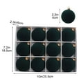 thumbnail image 1 of RICHMJ 12 Pcs Green Velvet Christmas Balls, 2.3 Inch Velvet Ornaments for Christmas Tree, Christma Tree Flocked Ornaments Balls for Family Holiday Wedding Party Xmas Hanging Decoration, 1 of 7
