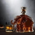 thumbnail image 1 of RICHMJ Animal Whiskey Glass Decanter Elephant Whiskey Glasses Unique Animal Statue Liquor Bottle Funny Engraved Wine Bottle for Home Bar Decor Special Occasions Party Supply, 1 of 6