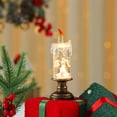 thumbnail image 1 of RICHMJ Christmas Musical Flameless Candle Lights Vintage Snowglobe LED Glitter Lantern with Santa Claus Scene USB/Battery Operated Lighted Water Glittering for Christmas Decoration (D), 1 of 8