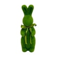thumbnail image 1 of RICHMJ Easter Flocked Bow-Tied Bunny Decorations - Spring Table Centerpieces for Indoor Decor - Easter Bunny Figurines Decoration for Home Party Office (Green), 1 of 6