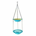 thumbnail image 1 of RICHMJ Hanging Bird Bath ， 2 layer structural Glass Bird Bath Hummingbird Outdoor Bird Feeder For Garden Yard Decoration，Without Solar-Powered(B), 1 of 6