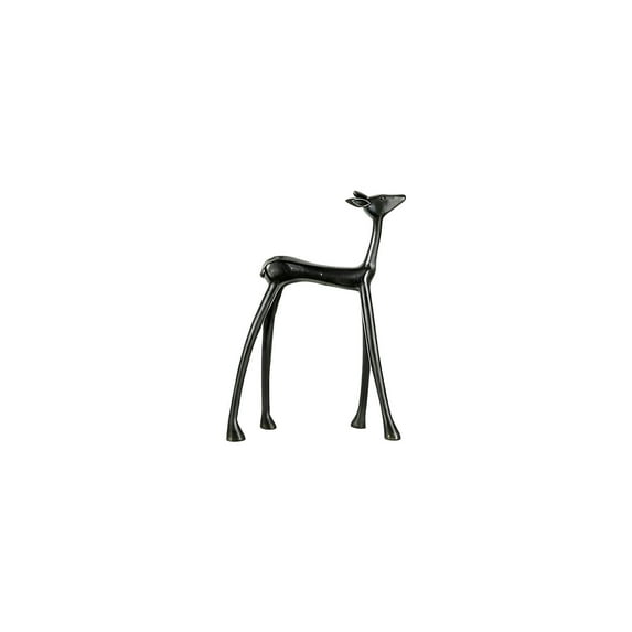 RICHMJ Plastic Reindeer Christmas Decor, 2025 Black Reindeer Christmas Decor, Elegant Indoor Holiday Decor, Vintage Standing Deer for Coffee Table Office Indoor (C)