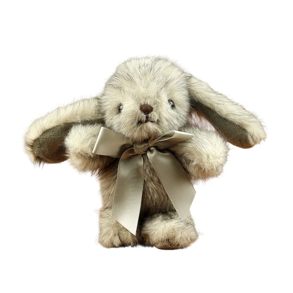 RICHMJ Rabbits Plushs Doll Happy Birthday Gifts for Women Rabbits Plushs Toys Small Doll Bag Pendant Keychain Easter Cartoons Cute Backpack Ornament(Gray)