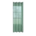 thumbnail image 1 of RICHMJ Silver Embossed Patterns Curtains 2 Panels Grommet Window Drapes Semi Sheer Gray Sparkle Glam Shimmer Glitter Crystal Light Curtains for Bedroom Living Rooms Decor 39.37x89.43 (Green), 1 of 6