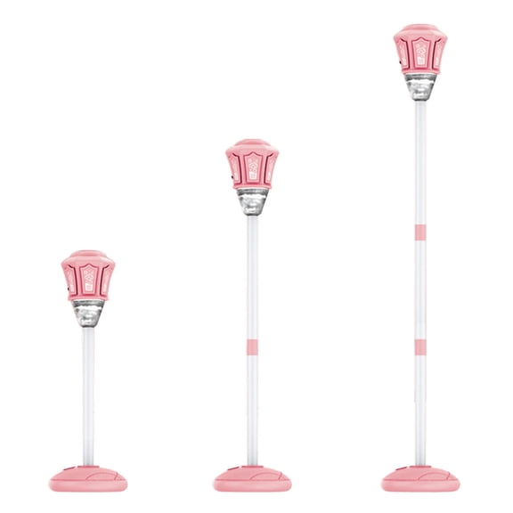 RICHMJ Street Lamp Bubble Tower with Lights, 47in Rechargeable Automatic Bubble Maker with Light Music, 3-Level Adjustable Heights, Detachable Bubble Wand for Outdoor Party Wedding (Pink)
