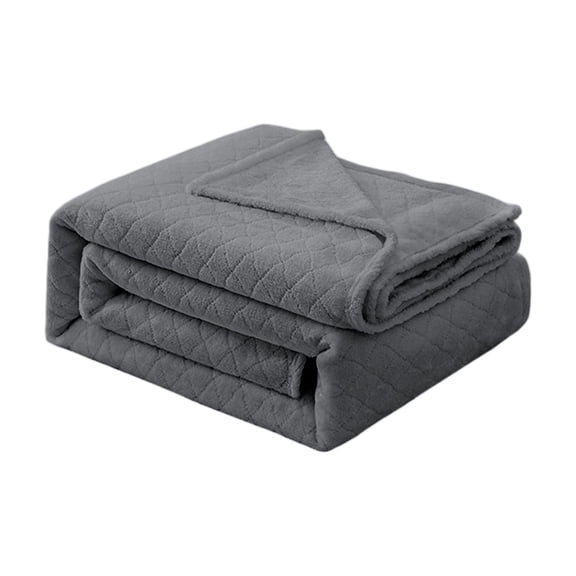 RICHMJSummer Cooler Quilt Blanket Bed Blanket 8 Color Options, Diamond Quilted Soft Cozy Throw Blanket, Lightweight Warm Blanket for Bed, Couch, Sofa, Bedroom, Living Room (Gray/S)