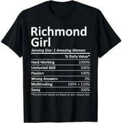 RICHMOND GIRL VA VIRGINIA Funny City Home Roots USA Gift T-Shirt