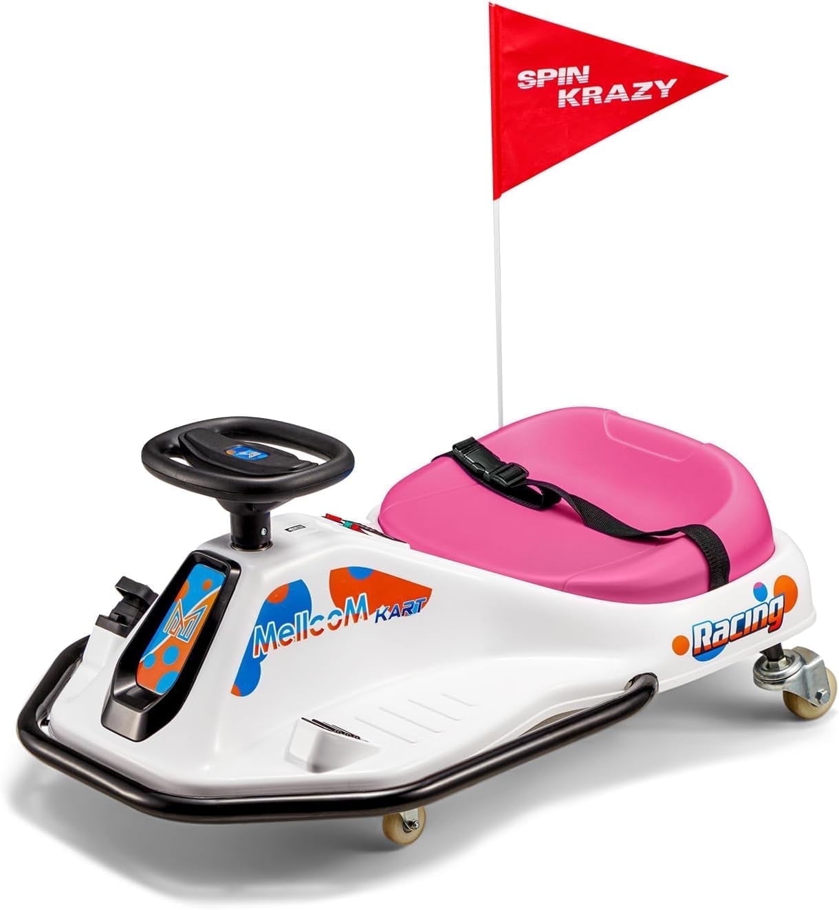 Pink 24-Volt Electric Ride-On Drift Car for Kids