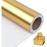 RICHTOP Solid Gold Metallic Gift Wrapping Paper, 17.7" x 27.6
