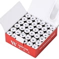 RICHWORD Prewound Bobbins Black Cardboard Sided 144pcs Size L(SA155 ...