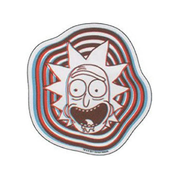 RICK 3D FACE R & M - Officially Licensed Original Artwork - Sticker DECAL
