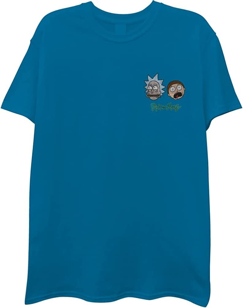 Rick and store morty blue shirt