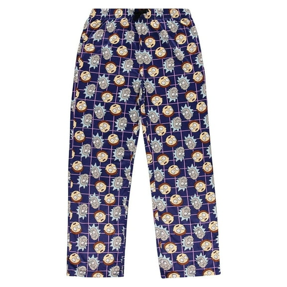RICK AND MORTY Mens Pajama Pants, Loungewear Sleep Pants for Adult Blue – XL