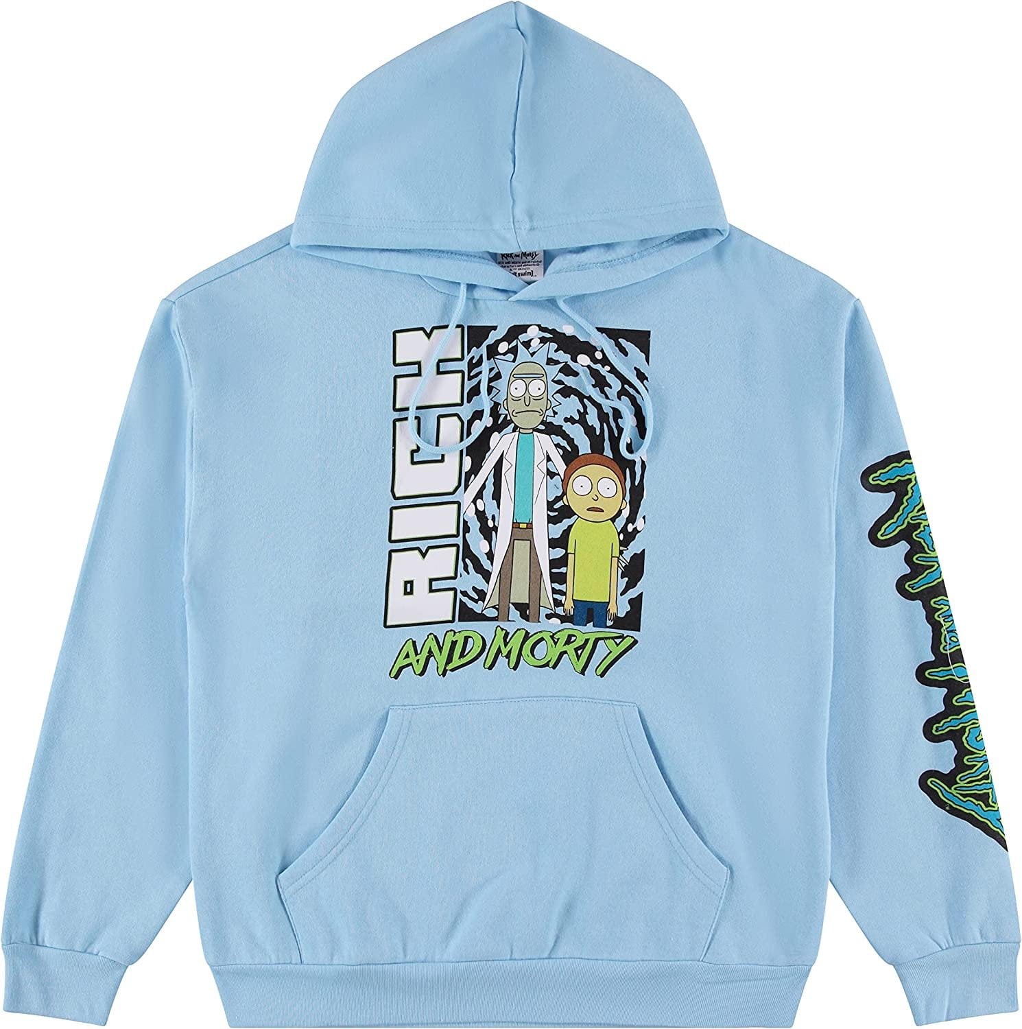 Rick and morty hoodie blue hotsell