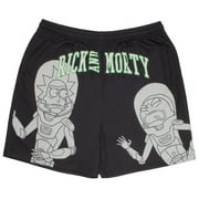 RICK AND MORTY Space Suit Mens Mesh Casual Gym Shorts, Comfortable Shorts for Men (S-XL)