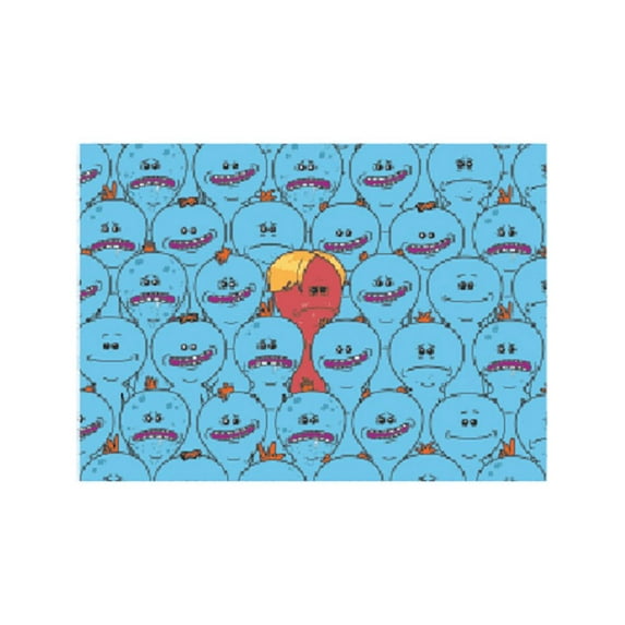 RICK & MORTY MAGNET - Officially Licensed Mr. Meeseek Red Artwork Decorative Refrigerator Fridge Magnet - 2.5" x 3.5"