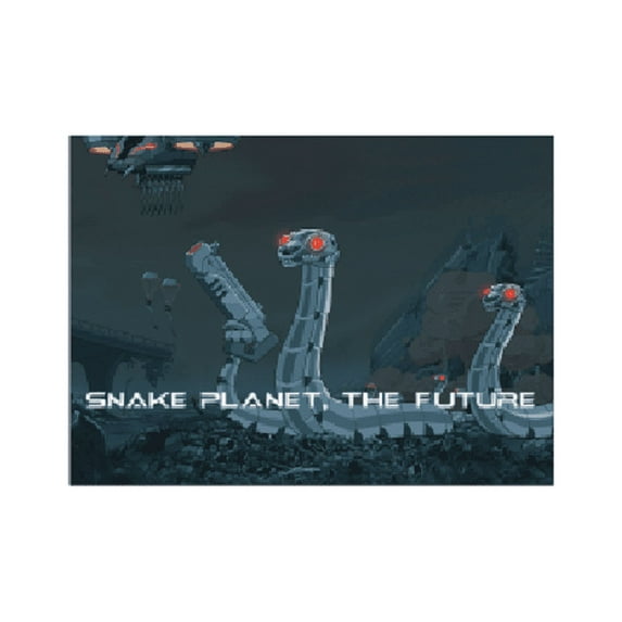 RICK & MORTY MAGNET - Officially Licensed SNAKE PLANET THE FUTURE Artwork Decorative Refrigerator Magnet - 2.5" x 3.5"