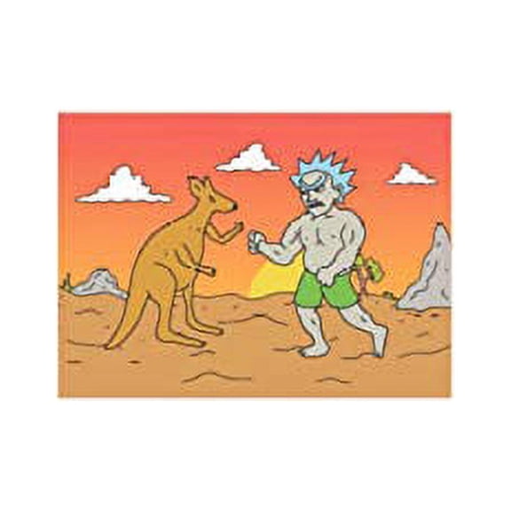 RICK and MORTY, Boxing Scene - Officially Licensed Original MAGNET, 2.5" x 3.5"