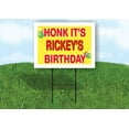 thumbnail image 1 of RICKEY'S HONK ITS BIRTHDAY 18 in x 24 in Yard Sign Road Sign with Stand, 1 of 4