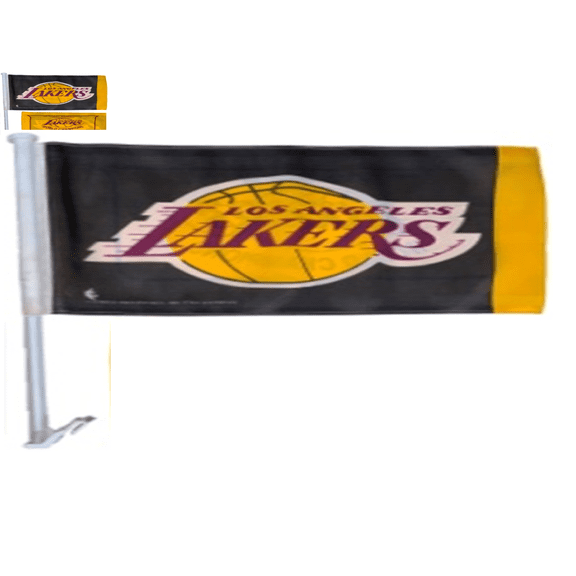 RICO NBA LA LAKERS 2 PLY Double Sided Heavy Duty Car Flag