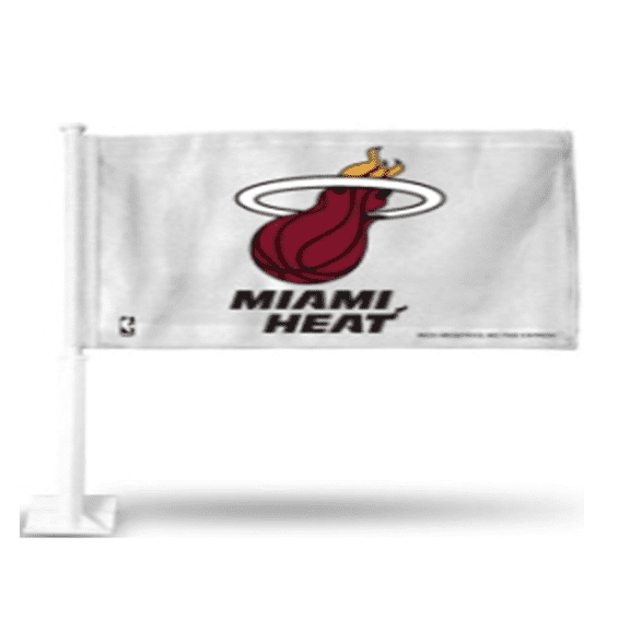 RICO NBA MIAMI HEAT Double Sided 2 Ply Heavy Duty Car Flag