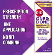RID ONE & DONE, 4oz Ivermectin Lotion, Prescription Strength, Eliminates Super Lice & Renders Eggs Non Viable