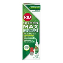 RID Super Max Sensitive Skin Lice Elimination Treatment, Kills Super Lice & Eggs, Safe for Sensitive Skin, Clinically Tested